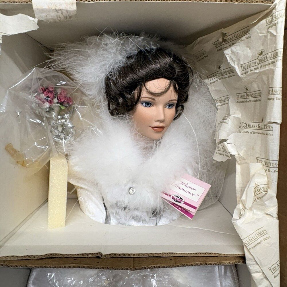 Ashton Drake Galleries "Winter Romance" Bride - She Walks in Beauty Collection